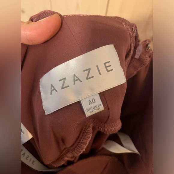 Azazie Bridesmaid Dress in Desert Rose. Size A0. - Picture 2 of 4